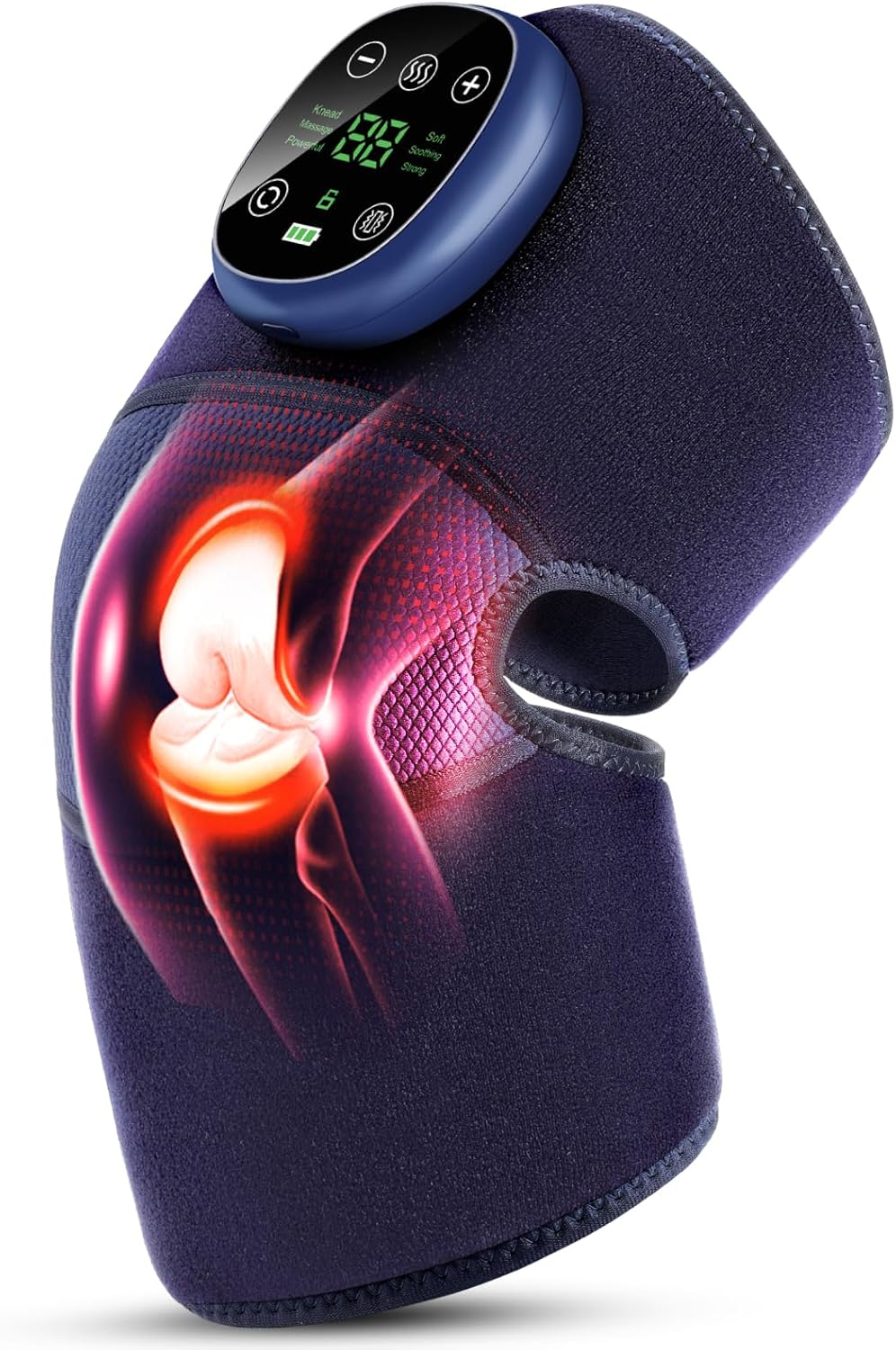 3-in-1 Heated Knee Massager with Vibration, Massage, and Heat